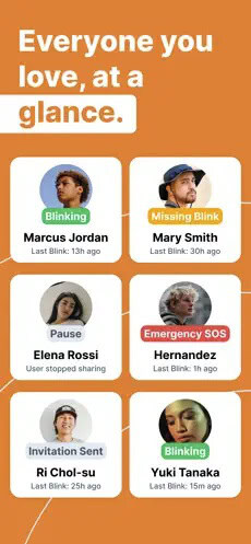 Still Blinking family safety activity status without location tracking