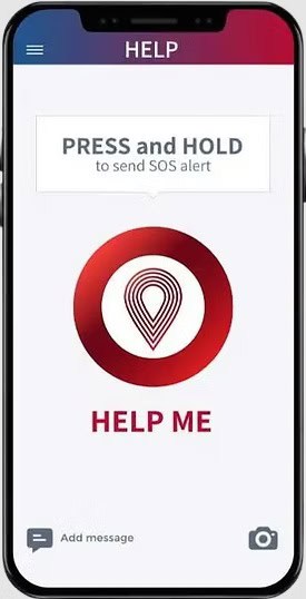 My SOS Family emergency alert screen for trusted contacts