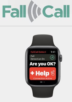 FallCall Detect Apple Watch senior fall detection screen